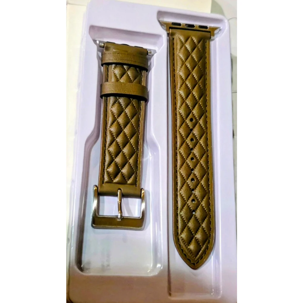 Leather Band for Apple Watch Series 44/45/46/49mm/42(Series 3 2 1 )